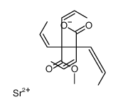 strontium,(E)-3-methoxycarbonyl-2,2,3-tris[(E)-prop-1-enyl]hex-4-enoate Structure