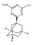 4-(1-金刚烷基)-6-氨基-1,3,5-三嗪-2-醇结构式
