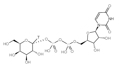 uridine 5'-diphospho-galactose-[galactose-1-3h(n)] Structure