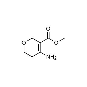 4-氨基-5,6-二氢-2H-吡喃-3-羧酸甲酯结构式