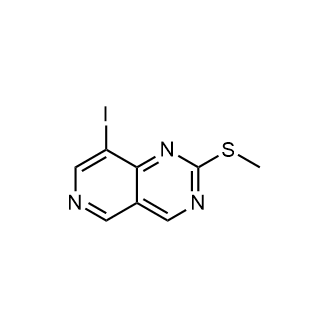 8-碘-2-(甲硫基)吡啶并[4,3-d]嘧啶结构式