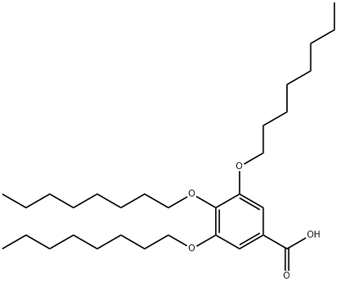 3,4,5-Tris(octyloxy) benzoic acid Structure