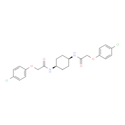 N,N'-(cis-Cyclohexane-1,4-diyl)bis(2-(4-chlorophenoxy)acetamide) Structure