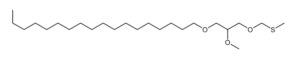 1-[2-methoxy-3-(methylsulfanylmethoxy)propoxy]octadecane结构式
