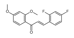 3-(2,4-difluorophenyl)-1-(2,4-dimethoxyphenyl)prop-2-en-1-one Structure