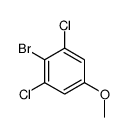 2-溴-1, 3-二氯-5-甲氧基苯结构式