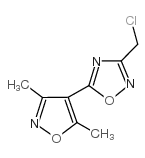 3-(CHLOROMETHYL)-5-(3,5-DIMETHYLISOXAZOL-4-YL)-1,2,4-OXADIAZOLE Structure