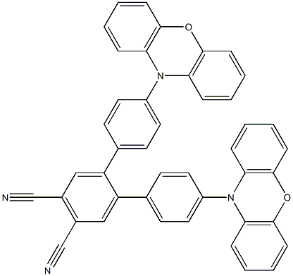 4,5-Bis[4-(N-phenoxazine)phenyl]phthalonitrile Structure