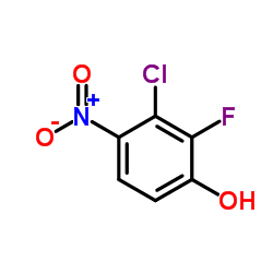 2-fluoro-3-chloro-4-nitrophenol Structure