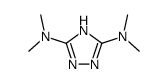 3,5-Bis(dimethylamino)-1H-1,2,4-triazole结构式