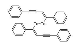 bis(1,4-diphenylbut-1-en-3-ynyl) ditelluride结构式
