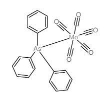 Molybdenum, pentacarbonyl(triphenylarsine)- Structure