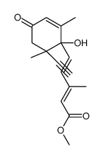 外消旋 8′-乙酰亚基脱落酸甲基酯结构式