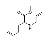 methyl 2-(prop-2-enylamino)hex-5-enoate结构式