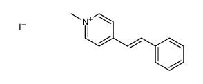 1-methyl-4-(2-phenylethenyl)pyridin-1-ium,iodide Structure