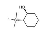 Cyclohexanol, 2-(trimethylsilyl)-, cis- Structure