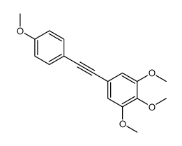 1,2,3-trimethoxy-5-[2-(4-methoxyphenyl)ethynyl]benzene结构式