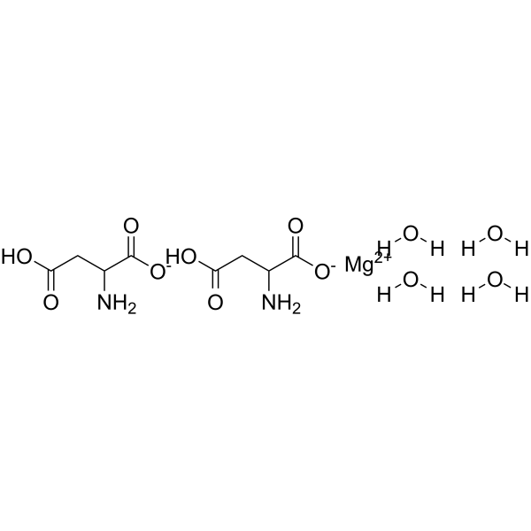 DL-天冬氨酸镁四水合物结构式