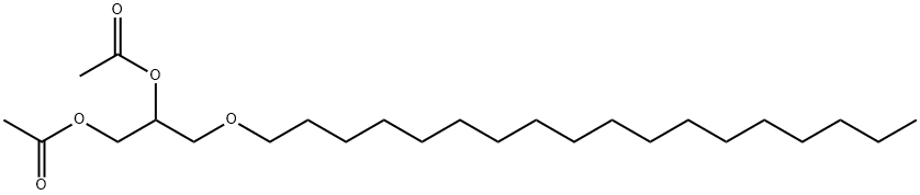 1,2-Propanediol, 3-(octadecyloxy)-, 1,2-diacetate Structure