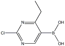 2-Chloro-4-ethylpyrimidine-5-boronic acid Structure