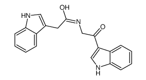 2-(1H-indol-3-yl)-N-[2-(1H-indol-3-yl)-2-oxoethyl]acetamide结构式