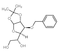 3-氧-苄基-1,2-氧-异亚丙基-A-D-呋喃葡萄糖苷结构式