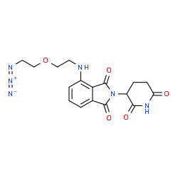 Pomalidomide-PEG1-C2-N3 Structure