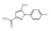 1-(4-溴苯基)-5-甲基-1H-吡唑-3-羧酸结构式