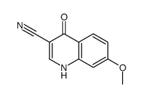4-羟基-7-甲氧基-3-喹啉甲腈结构式