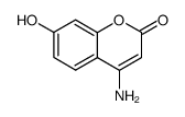 4-AMINO-7-HYDROXY-CHROMEN-2-ONE结构式
