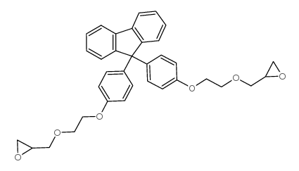 9,9-双[4-(2,3-环氧丙氧基乙氧基)苯基]芴结构式