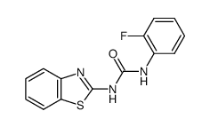 1-(benzo[d]thiazol-2-yl)-3-(2-fluorophenyl)urea Structure