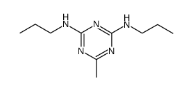 6-methyl-N,N'-dipropyl-[1,3,5]triazine-2,4-diamine Structure