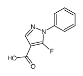 5-fluoro-1-phenyl-1H-pyrazole-4-carboxylic acid结构式