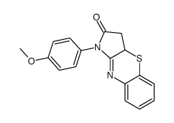 1-(4-methoxyphenyl)-3,3a-dihydropyrrolo[3,2-b][1,4]benzothiazin-2-one结构式
