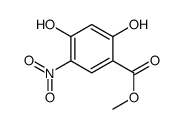 2,4-二羟基-5-硝基苯甲酸甲酯结构式