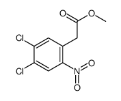 methyl 2-(4,5-dichloro-2-nitrophenyl)acetate结构式