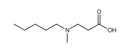 N-(n-pentyl)-N-methyl-3-aminopropionic acid Structure
