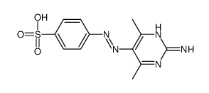 4-[(2-amino-4,6-dimethylpyrimidin-5-yl)diazenyl]benzenesulfonic acid Structure
