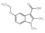 5-Ethoxy-1,2-dimethyl-1H-indole-3-carboxylic acid结构式