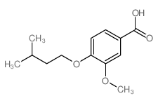 4-(异戊氧基)-3-甲氧基苯甲酸结构式