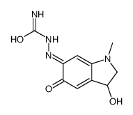 [1,2,3,5(or 1,2,3,6)-tetrahydro-3-hydroxy-1-methyl-5(or 6)-oxo-6H(or 5H)-indol-6(or 5)-al] semicarbazone picture