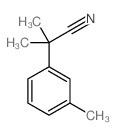 Benzeneacetonitrile, a,a,3-trimethyl- Structure