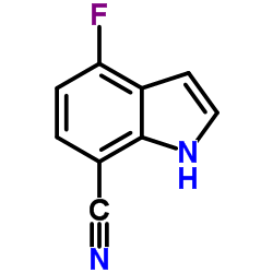 4-Fluoro-1H-indole-7-carbonitrile Structure