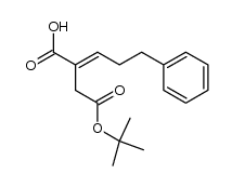 (E)-2-[2-(tert-Butoxy)-2-oxoethyl]-5-phenyl-2-pentenoic acid Structure