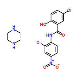 niclosamide piperazine salt Structure