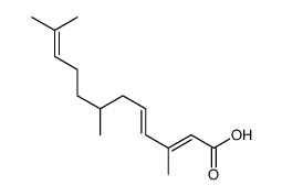 3-Methyl-6-(6-methyl-5-hepten-2-yl)-2,4-hexadienoic acid structure