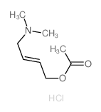 2-Buten-1-ol,4-(dimethylamino)-, acetate (ester), hydrochloride,(E)- (9CI) Structure