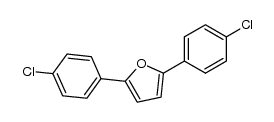 2,5-bis-(p-chlorophenyl)-furan结构式
