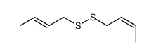 1-(but-2-enyldisulfanyl)but-2-ene Structure